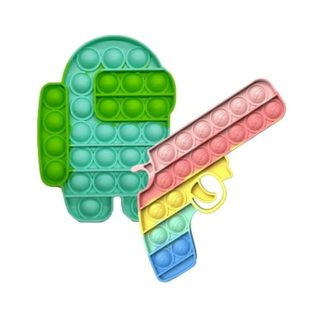 2 Packs Pop Sensory Bubble Gift Fidget Toy, Popper Push Figetget Popping Popitsfidgets Popit Anxiety Stress Relief for Kids Boy Gifts Tie dye