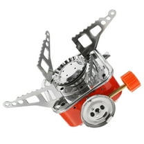 EXHUMKY Mini Portable Gas Stove with Ceramic Ignition for Camping Outdoor Cooking 1 Piece