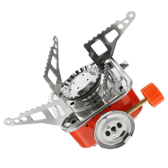 EXHUMKY Mini Portable Gas Stove with Ceramic Ignition for Camping Outdoor Cooking 1 Piece