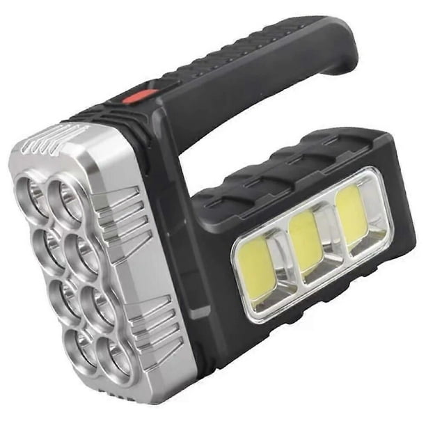 High Power LED Flashlights COB Side Light Lightweight Outdoor Lighting ABS Material Torch 8LED Rechargeable Flashlight Powerful