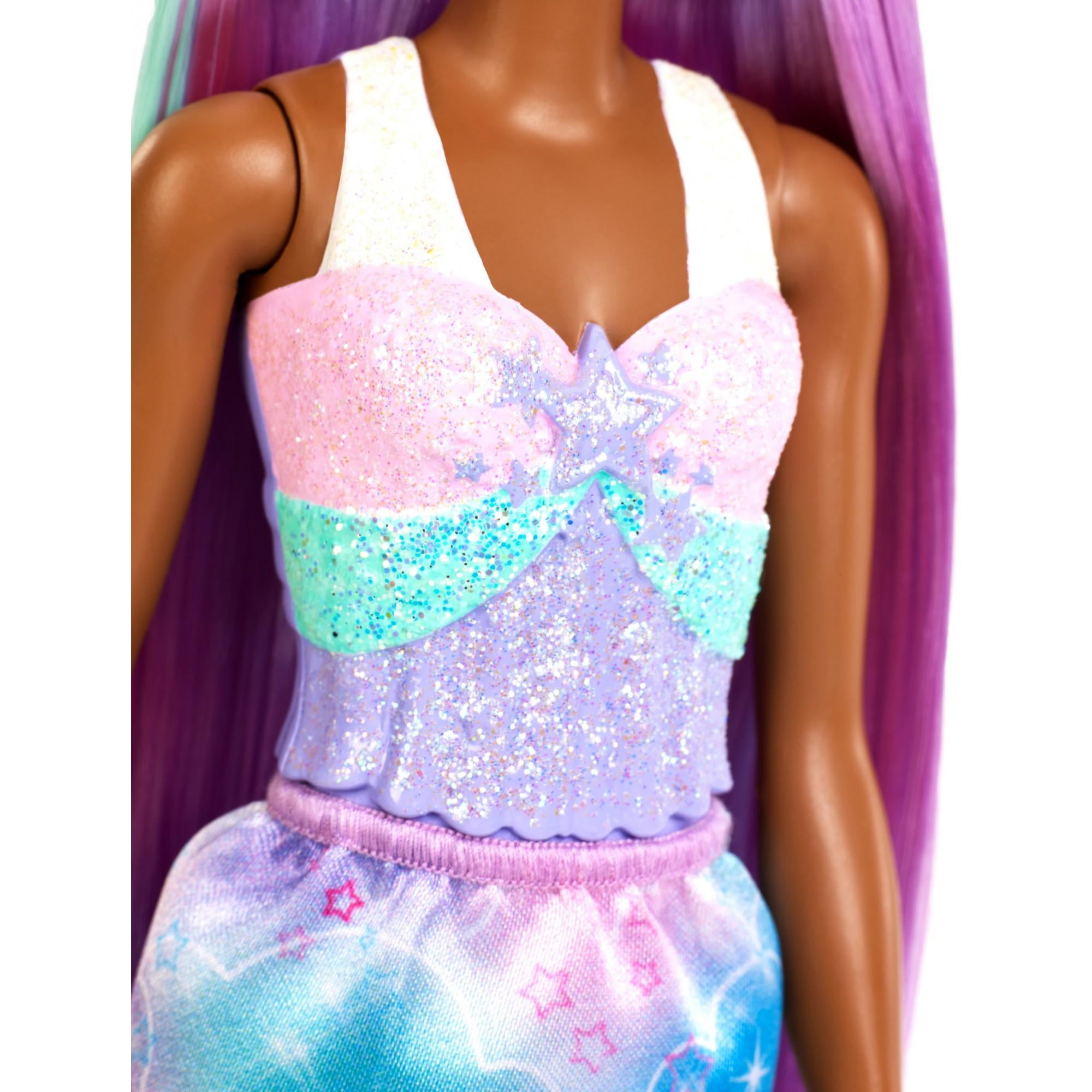 Barbie Long Hair Princess Doll, Purple Hair