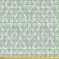 thumbnail image 2 of Ethnic Sofa Upholstery Fabric by the Yard, Simplistic Modern Interpretation of Folkloric Triangles Pattern Illustration, Decorative Fabric for DIY and Home Accents, Pale Grey White by Ambesonne, 2 of 5