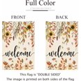 thumbnail image 4 of Welcome Fall Maple Leaves Garden Flag Blurap Vertical Double Sided 28x40inch Autumn Sunflowers Small Garden Flag for Outside Fall Thanksgiving Farmhouse Seasonal Holiday Yard Décor, 4 of 6