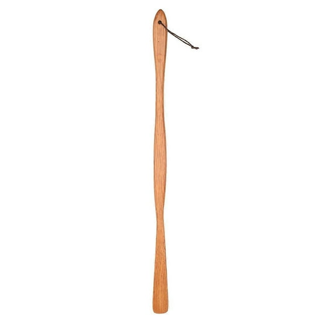 Long Shoehorn That Does Not Bend the Waist Wooden Shoehorn Bella Long 75cm Wood Fashionable Wood Gra