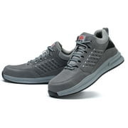 Composite Toe Safety Shoes for Men Women Lightweight Work Sneakers Leather Industrial Boots