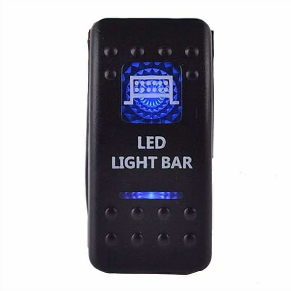Blue Light Led Light Bar 12V 20A 10A 5-Pin Rocker Toggle Switch Car Boat