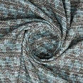 thumbnail image 2 of Zelouf Hera Boucle Knit  , Sewing, DIY, Crafts Fabric by the Yard, Black/aqua, 10 Yard, 2 of 3