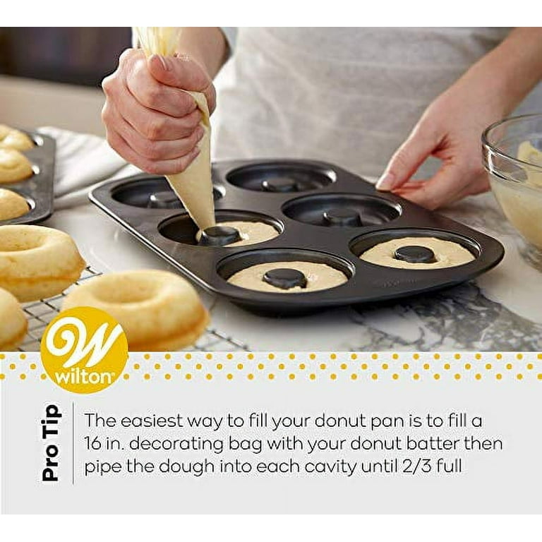 Wilton 2pc Non-Stick Food Grade Silicone Donut Baking Pan Set