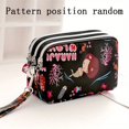 thumbnail image 5 of Triple Zipper Clutch Coin Purse, Nylon Lightweight Wristlet Wallet, Casual Portable Cell Phone Bag, 5 of 5