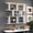 White, variant on Large Wall Mounted 3 Tier Wine Rack for Home Bar, Multifunctional Wooden Storage Rack with Wine Glass Holder for Dining Room Decor, White Particle Board