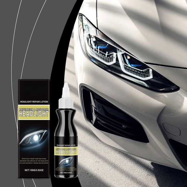 Headlight Restoration Kit for Clear Advanced Scratch Remover and Protective Coating Agent for Long Lasting Brilliance and Enhanced Nighttime Driving