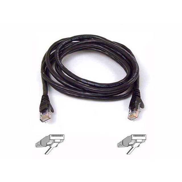 CAT6 patch cable RJ45M/RJ45M 4ft black