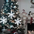 thumbnail image 2 of LYUBASA Timer 3Pcs Christmas Window Lights Decorations, Battery Powered Christmas Hanging White Lighted Snowflake Shaped LED Sucker for Xmas Lamp Tree Fireplace Indoor Outdoor Decor, 2 of 8