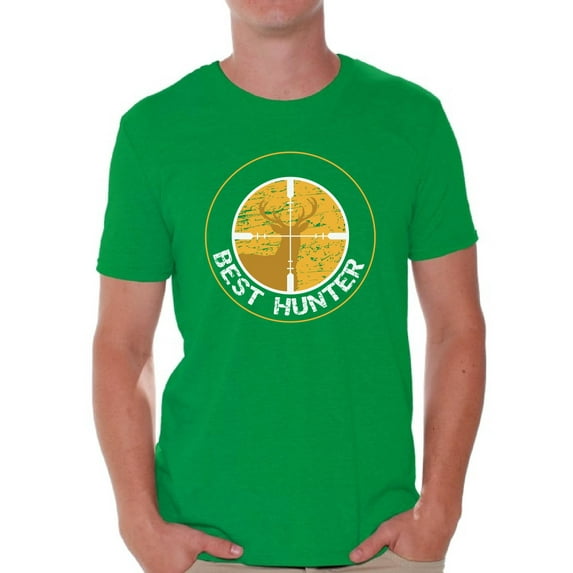 Awkward Styles Best Deer Hunter T Shirt for Men Best Hunter Ever Shirt Hunting Lovers T-Shirt for Him Hunting Shirt for Husband Hunting Birthday Gifts for Dad Deer Hunting Fans Best Hunter Clothes