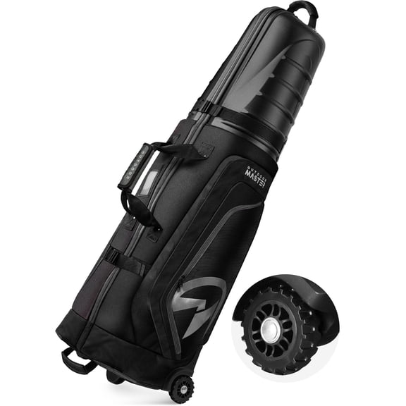 Open Box OutdoorMaster Golf Travel Bags for Airlines with Wheels and Hard Case Top, Shoes and Accessories Compartment