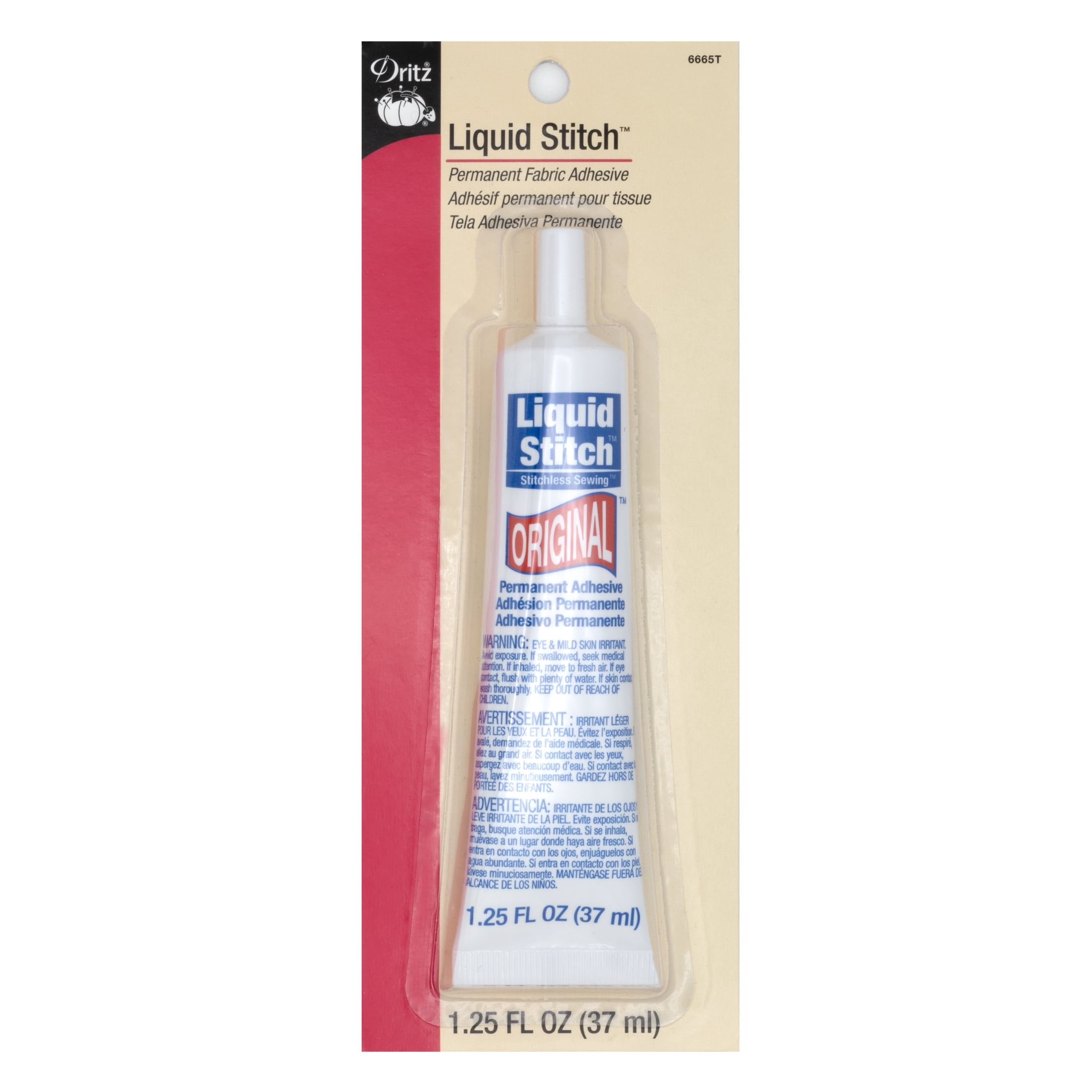 Liquid Stitch Permanent Adhesive, 1.25oz., 12 Pack