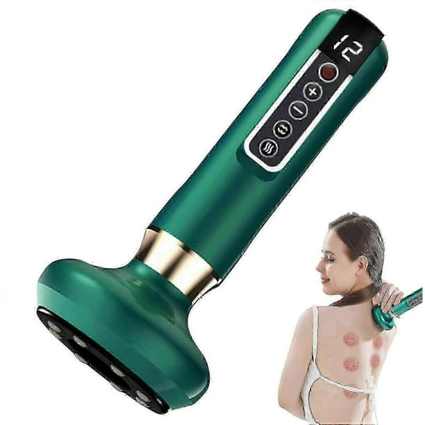 Infrared Gua Sha Massager with Vacuum Cupping Therapy for Cellulite Reduction - 12 Variable Modes Electric Body Sculpting Device for Home Use)