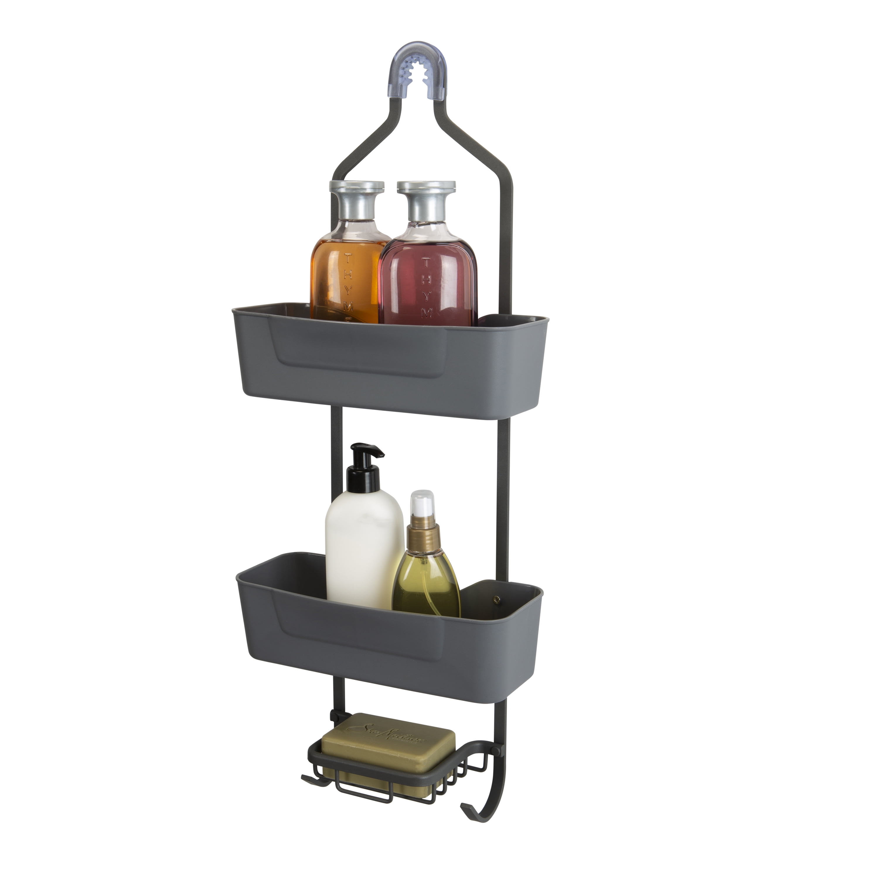 Bath Bliss Aluminum Shower Caddy in Grey