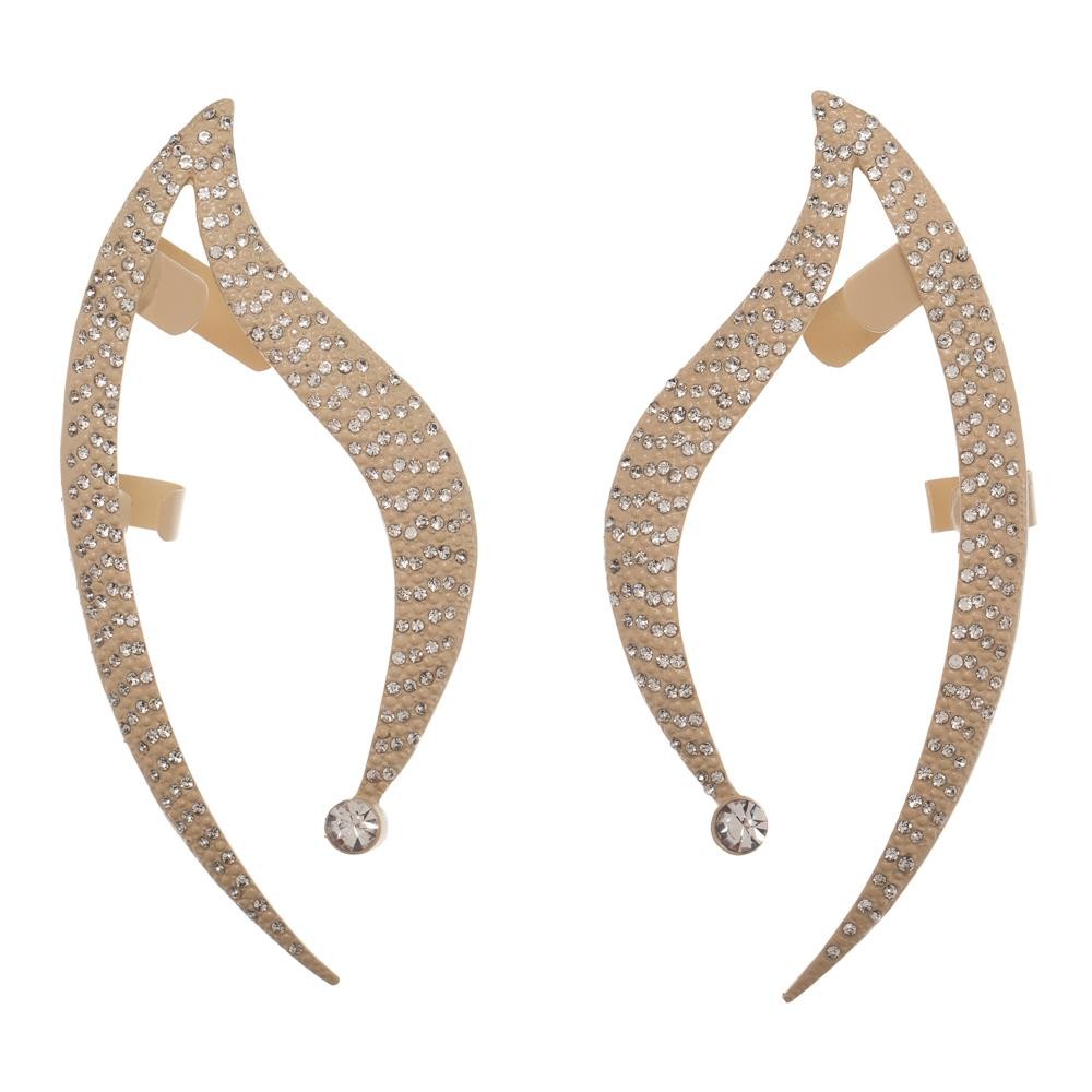 Star Trek Earrings Star Trek Cosplay Ear Cuffs w/Glass Stones New