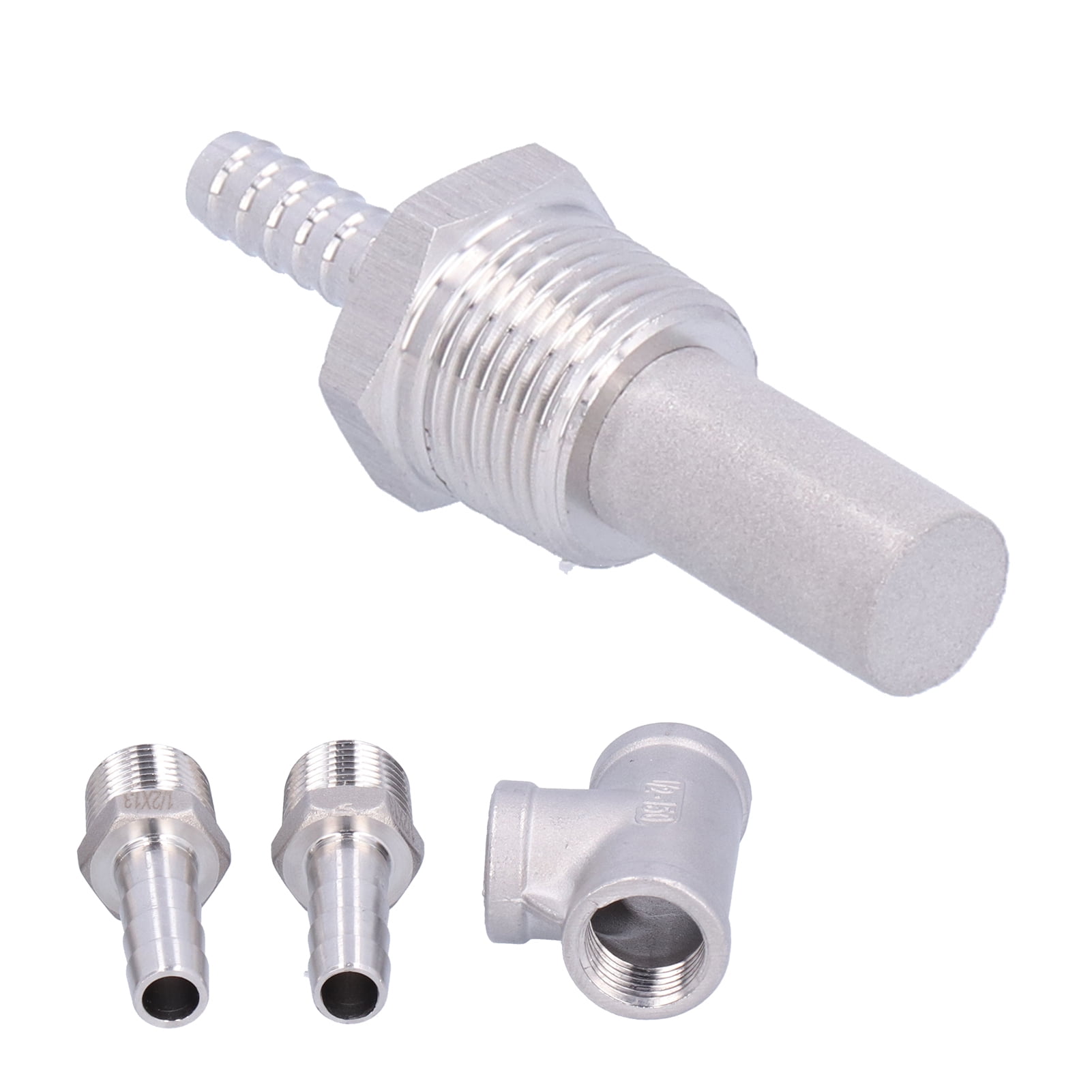 Kit Aérateur Bière En Inox - Pierre Aération 2 μm - Pour Brassage Maison - Compatible Pompes Et Refroidisseurs