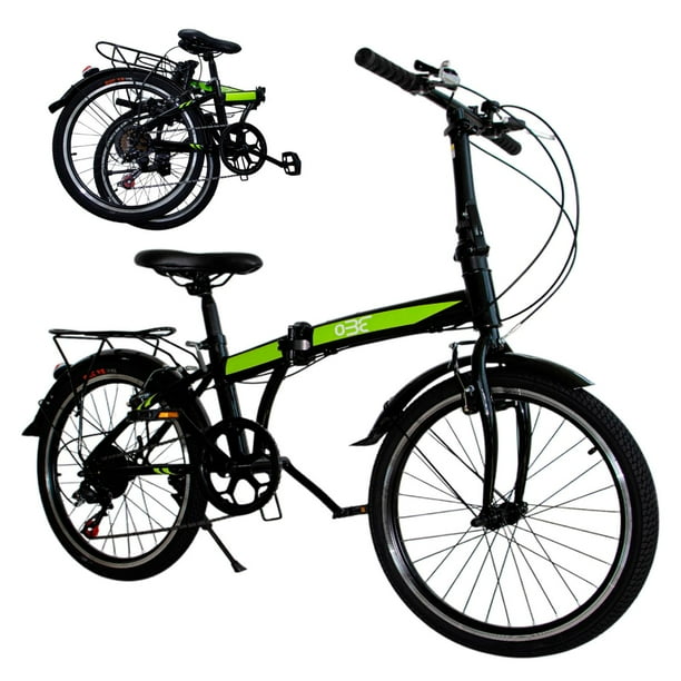 Bicicleta Plegable LUMO Montaña R22 Urbana 7 Velocidades Liviana negro