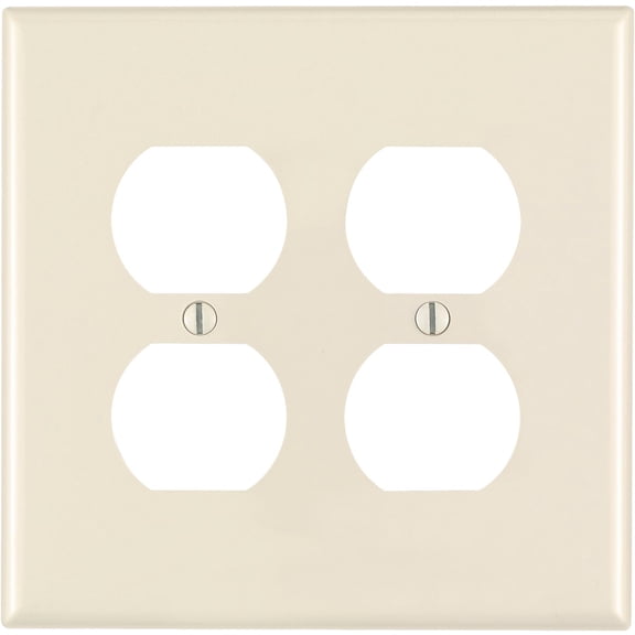 WALL PLATE ALMOND 2GANG (Pack of 1)