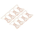 thumbnail image 1 of Paper Clips, Lovely Practical Portable Cute Paper Clips Bow Cherry Shape Electroplating Rose Gold 100 PCS  For File Classification Bow Tie, 1 of 8