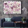 thumbnail image 3 of Panel de pared con flores artificiales, decoración para fotografía de privacidad, tapete de pared de 61 x 40 cm rosa claro y brote, 3 of 9