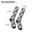 thumbnail image 4 of Fotbe Squirrel And Leaves print Women's Men's Novelty Crew Socks Cotton Socks Knee High Socks for Walking,Running,Nurses,Pregnancy, 4 of 8