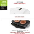 thumbnail image 3 of fafa-Grill And Panini Press With Ceramic Coating - Non-Stick Coating - Removable Fat And Oil Collection - White, 3 of 4
