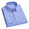 thumbnail image 1 of Camisa Larga A Cuadros Para Hombre De Negocios Y Casual, 1 of 7
