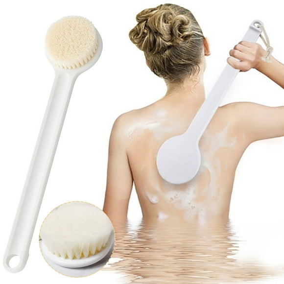 Meitianfacai Body Brush Dry Brushing Shower Bath Brush Long Handle Gentle Back Skin Exfoliate Massage Long Handle Soft Hair Shower Brush Bath Brush Back Brush