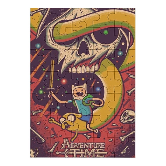Adventure Time Jigsaw Puzzle, Wood Puzzles Adult, 35 PCS Jigsaw Puzzle for Adults Challenging Puzzle Perfect for Game Nights