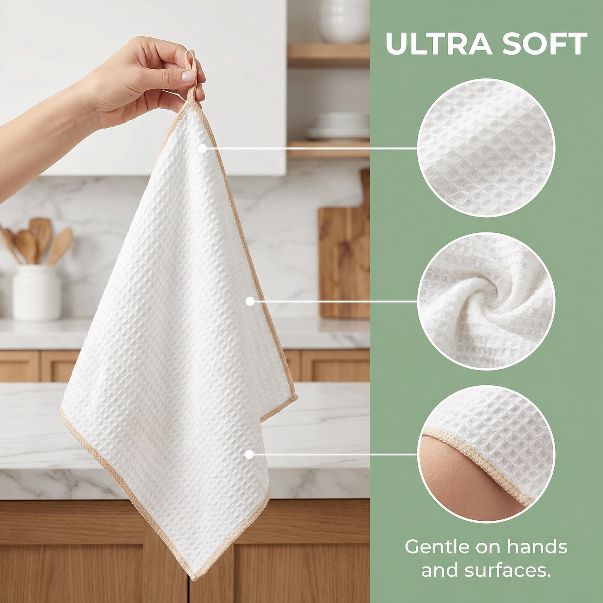 Unique Bargains Wood Fiber Kitchen Cleaning Dish Cloth 6 Pack Coffee 12" x 12"