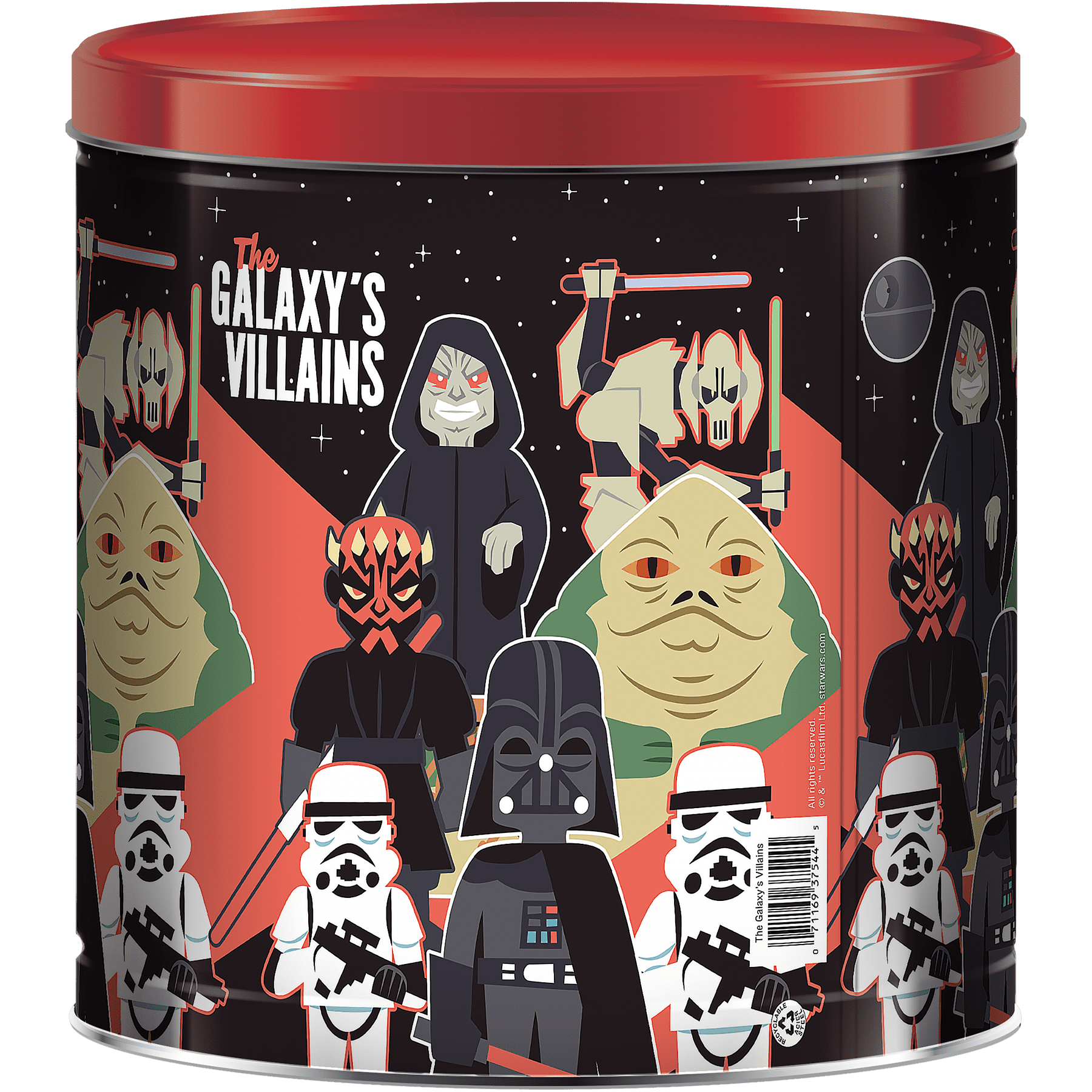 (2 pack) GiftPop Holiday Popcorn Tin, Star Wars® Villains, Assorted Popcorn, 21 oz.