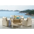 thumbnail image 5 of Alaterre Canaan Outdoor Resin Wicker Cocktail Table, Beige, 5 of 6
