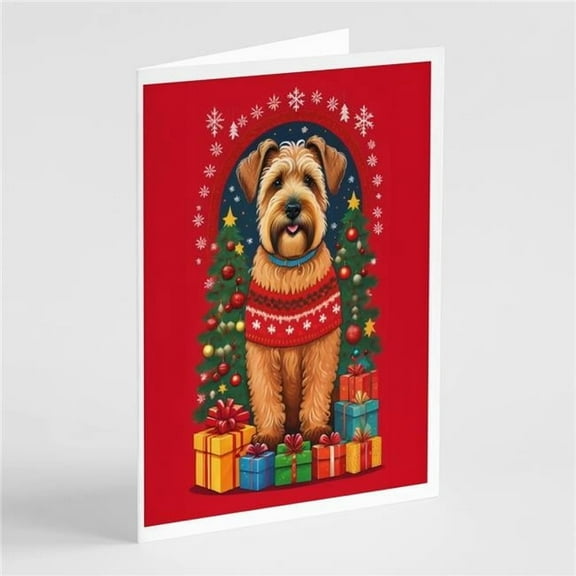 Wheaten Terrier Holiday Christmas Greeting Cards Pack of 8 7 in x 5 in