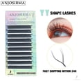 thumbnail image 1 of ANJOSIRMA YY Puntas De Forma Triple Tela De Mano Premium Suave Luz Natural Extensión De Pestañas Suministros De Malla De Maquillaje Red Cruzadas, 1 of 3
