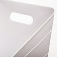 thumbnail image 3 of (3 pack) Mainstays Flexible Plastic Closet Storage Bin, Arctic White, 3 of 12