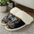 thumbnail image 4 of Chririnla Cartoon Elephant Cotton Home Slippers Women Fuzzy Warm House Shoes with Anti-Skid Sole Plush Slippers for Winter Home, 4 of 7