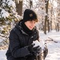 thumbnail image 5 of KOITHOT 5 Pcs Winter Beanie Hat Scarf Touchscreen Gloves Set with Wool Socks for Men Women Black, 5 of 7
