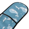 thumbnail image 2 of Dailycode Double Sided Oven Mitt with Loop Heat Resistant Kitchen Long Potholders 7" x 35" Swimming Whales, 2 of 6