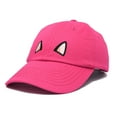 thumbnail image 4 of DALIX Cat Ears Hat Womens Cute Baseball Cap in Hot Pink, 4 of 6