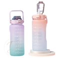 thumbnail image 1 of Botella de agua Motivational de 2000 ml sin BPA de 2 litros con pajita, 1 of 2