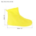 thumbnail image 2 of Unique Bargains Surchaussures Pliables Réutilisables en Silicone 30x22cm Imperméables, Jaune, 2 of 7