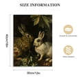 thumbnail image 2 of Nawypu Bunny Rabbit Poster Decorations For Wall Art Framed Canvas Animal Prints Vintage Artwork For Bedroom Famous Paintings Pictures Prints Classic Home Decor Framed, 2 of 5