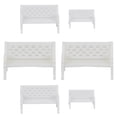 thumbnail image 1 of 6Pcs Miniature Garden Accessory Mini Wooden Bench White for Garden Enthusiasts, 1 of 1