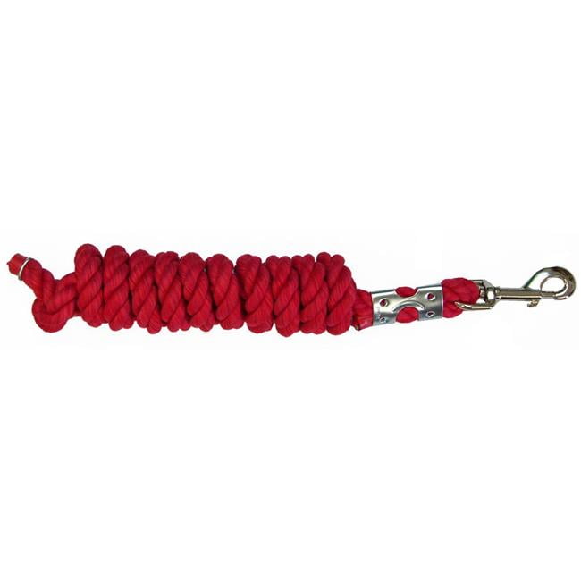 Intrepid International Lead Rope 6'X 1/2 Cotton W/Chain Assorted Colors 
