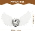 thumbnail image 3 of 1 Pair Angel Wings Shoes Clips Rhinestone Shoes Buckles Decorative Shoe Charms, 3 of 6