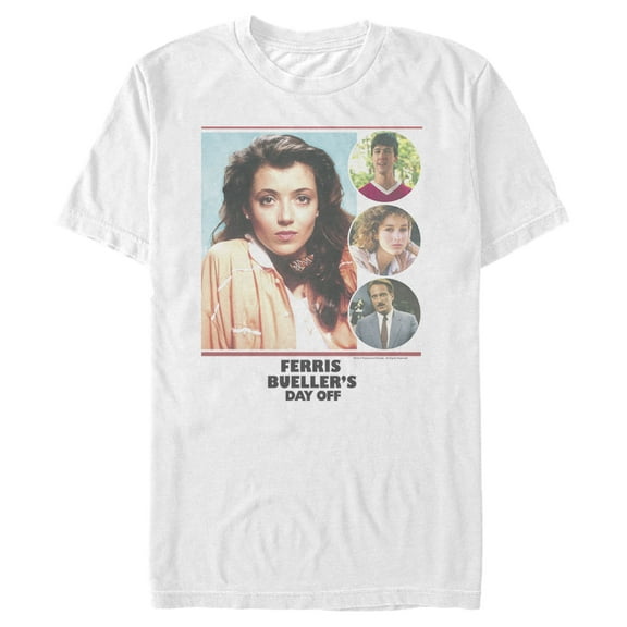 Men's Ferris Bueller's Day Off Sloane Portrait  Graphic Tee White 3X Large